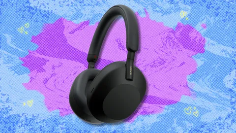 Dive into your favorite songs with 38% off the Sony XM5 headphones