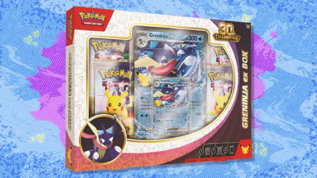 The Pokémon TCG 30th Celebration Greninja ex Box is back under $90 at Walmart — save over $10