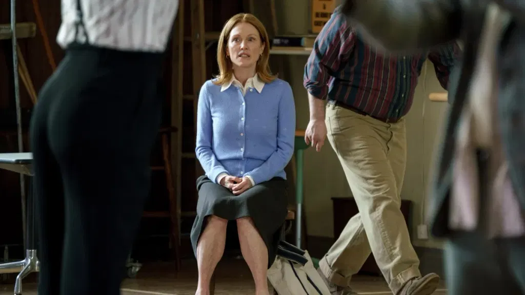 The Debut review: Julianne Moore becomes an Oscar contender with Jesse Eisenbergs outrageous theater farce
