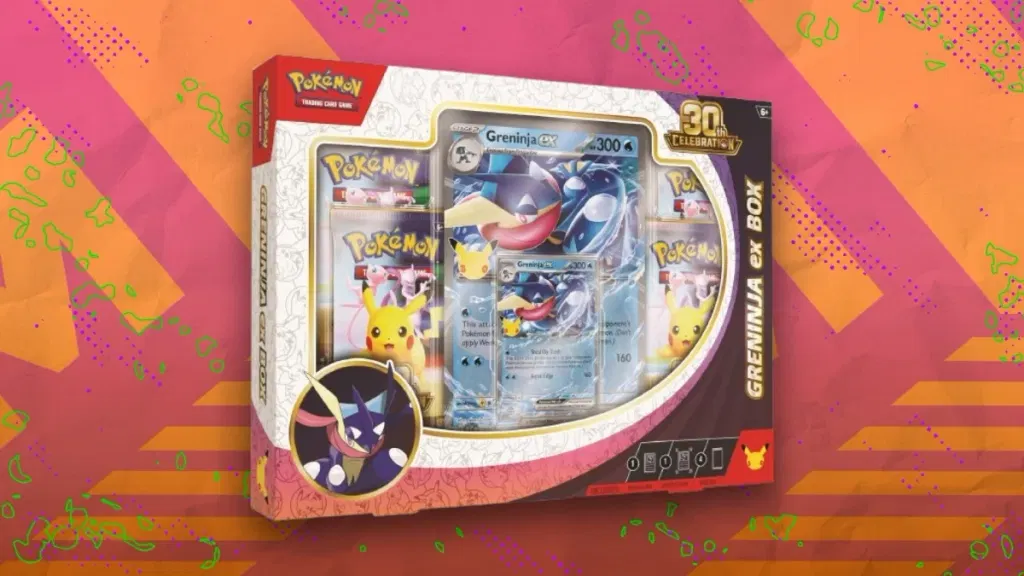 This Pokémon 30th Celebration Greninja ex box is marked down at Amazon — save over $10 right now