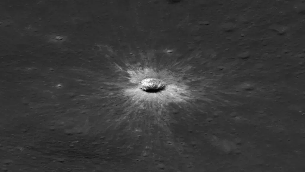 A giant new moon crater is nothing next to its 4-mile bruise