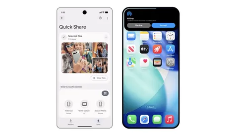 A bunch of Android phones now support AirDrop