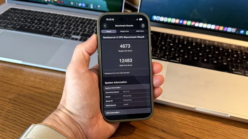 The new iPhone A20 Pro chip benchmark results: Yeah, its very, very fast