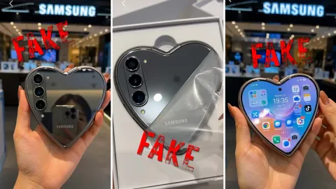 Dont fall in love with this Samsung heart-shaped phone. Its an AI fake.