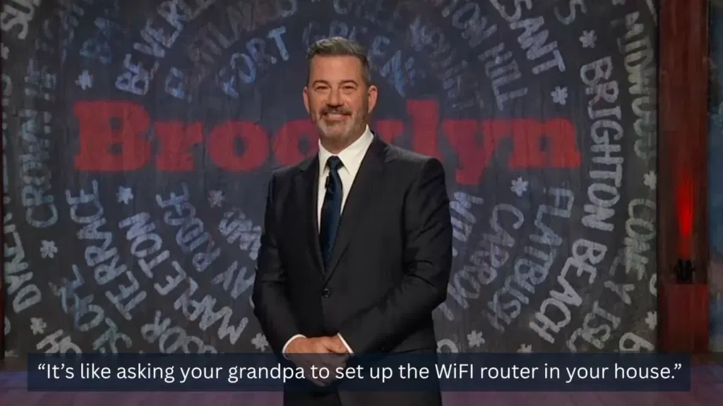 Jimmy Kimmel roasts Trump over his meeting with AI executives