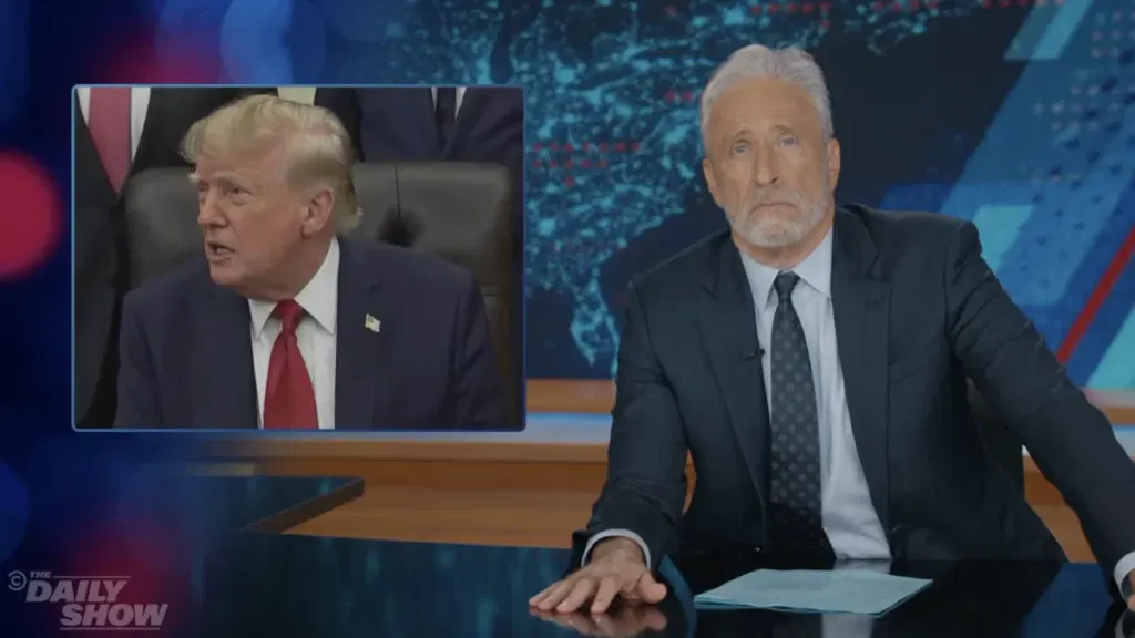 Jon Stewart responds to Trump banning CNN from the White House