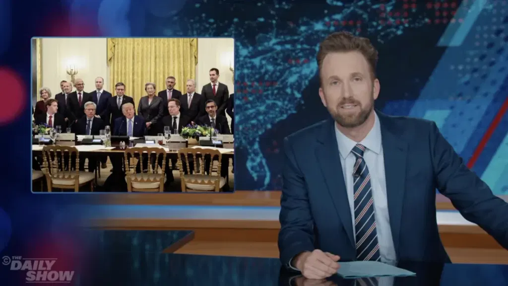 Daily Show has a blunt reaction to the outcome of Trumps AI summit