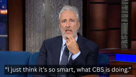 Jon Stewart tells Stephen Colbert what he really thinks about The Late Show ending