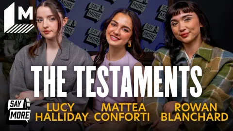 The Testaments cast react to the Season 1 finale, including that Margaret Atwood cameo