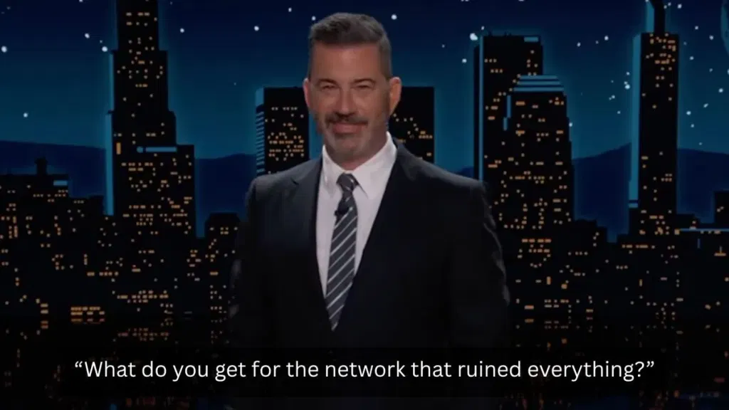 Jimmy Kimmel has a scathing message for Fox News on its 30th birthday