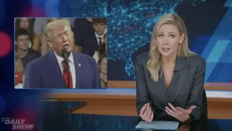 Daily Shows Desi Lydic roasts Trump for moaning about being asked to tackle high prices on his first day as president