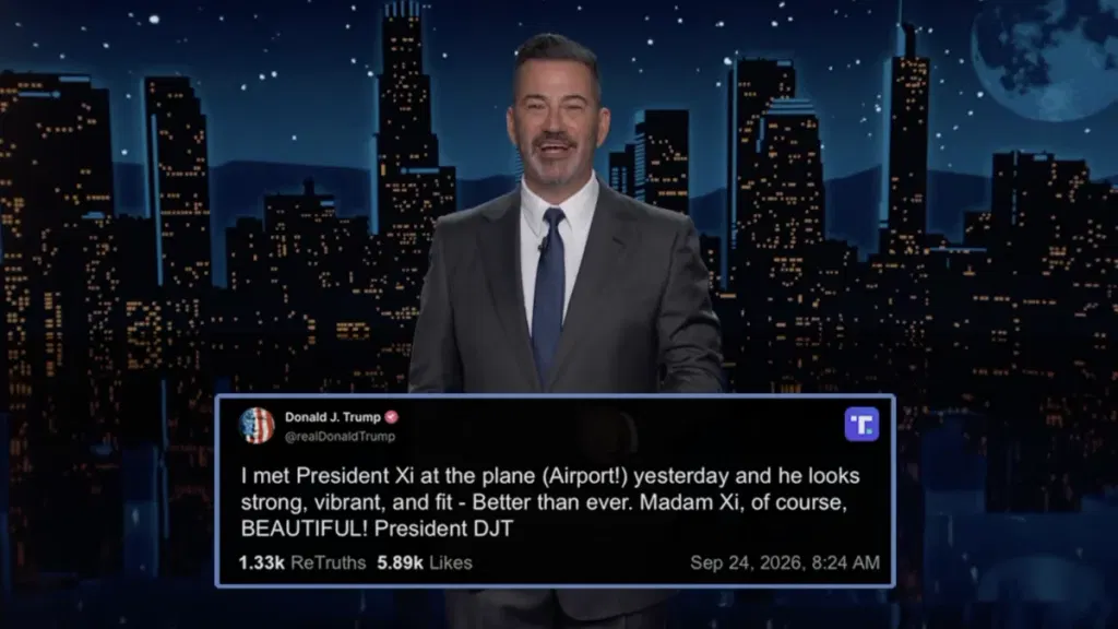 Jimmy Kimmel roasts Trumps meeting with Xi Jinping