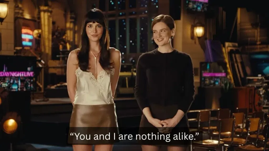 Dakota Johnson keeps a straight face while promoting third SNL hosting appearance
