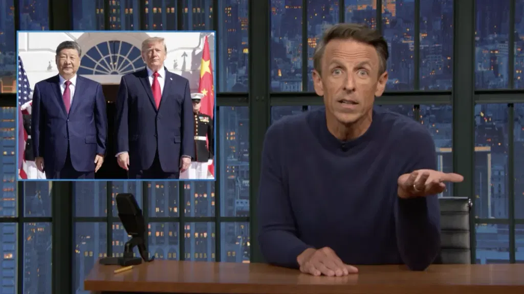 Seth Meyers takes A Closer Look at Trumps ballroom tour for Xi Jinping