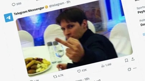 Telegram's CEO Flips Russia the Bird After It Charges Him With Terrorism