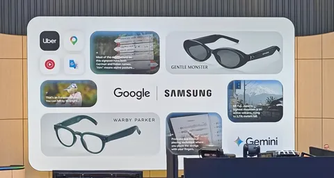 Google Shows Off Samsung's Smart Glasses. Don't Expect a Built-In Display