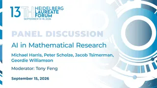 Panel Discussion: AI in Mathematical Research – Heidelberg Laureate Forum [video]