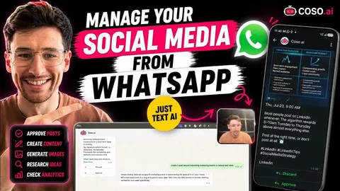 Social Media AI Agent That Works over WhatsApp