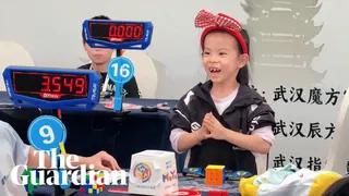 Six-year-old breaks women's world Rubik's Cube record [video]
