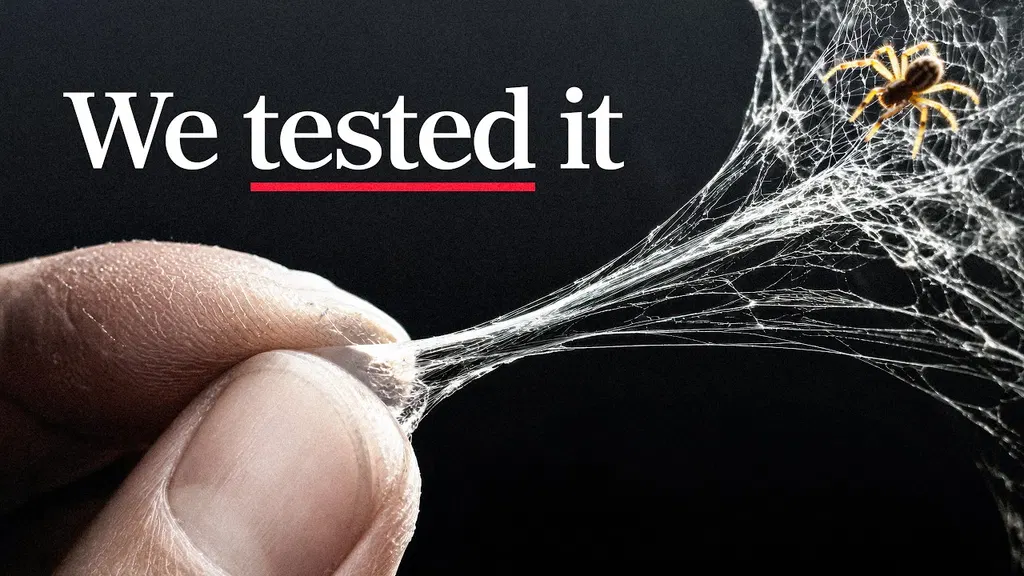 Can you actually swing from spider silk?