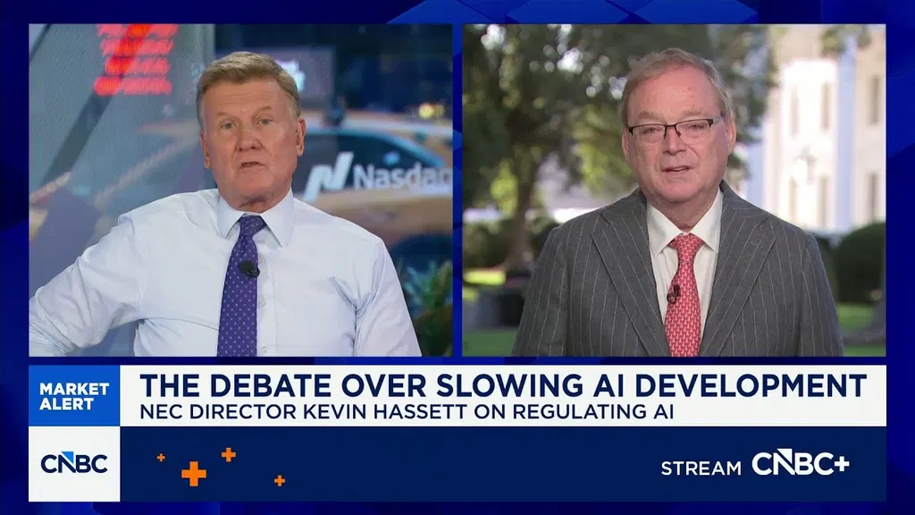 Hassett: Trump 'wholeheartedly rejects government takeover of AI regulation