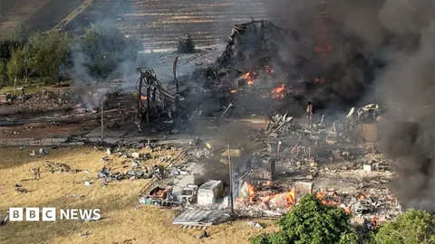 Twenty firefighters taken to hospital after explosion