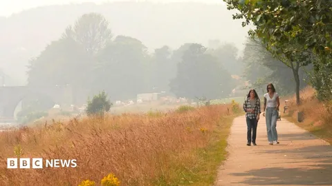 Highland wildfire smoke blows into Aberdeen - 97 miles away