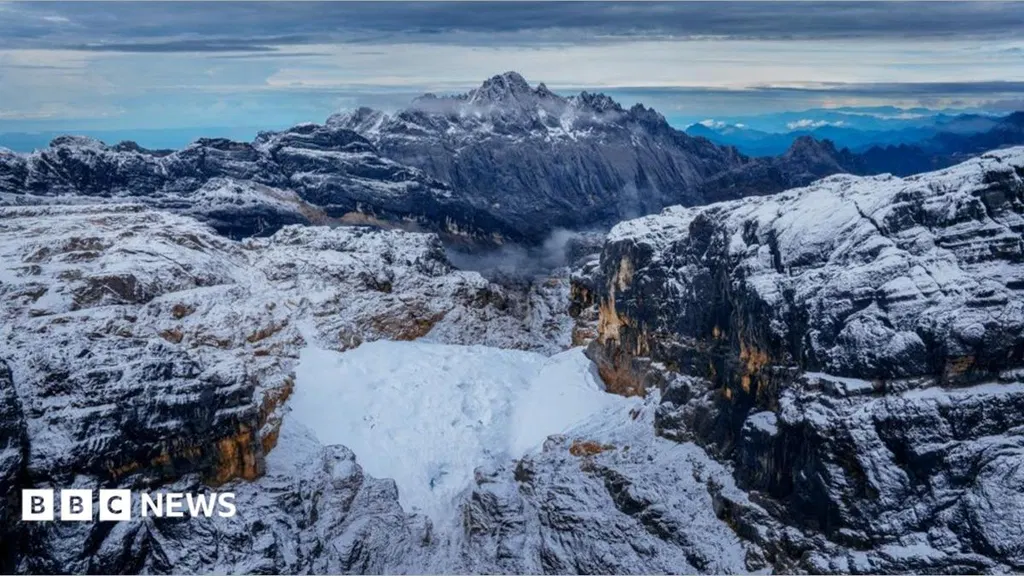 The treasured 'eternal snow' on this tropical island is about to disappear forever
