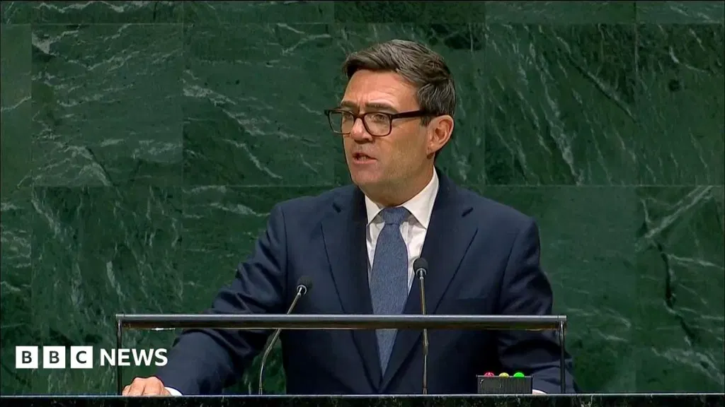 Watch: Key moments from Andy Burnham's first UN speech