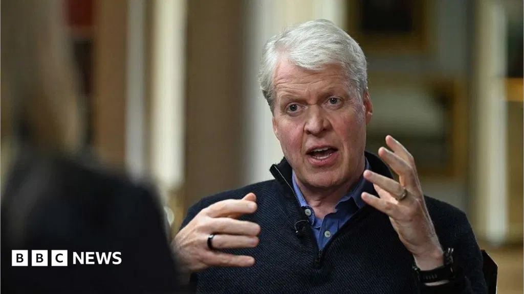 Harry and Meghan's media treatment echoes what happened to Diana, Earl Spencer tells BBC