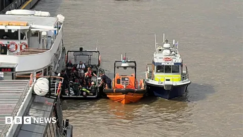 Officers hurt as police boat hits Westminster Bridge