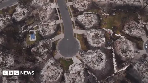 Drone captures devastating aftermath of Spokane wildfires