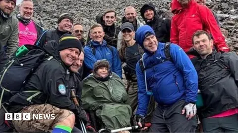 Boy says it was incredible bumping into princess doing Three Peaks Challenge