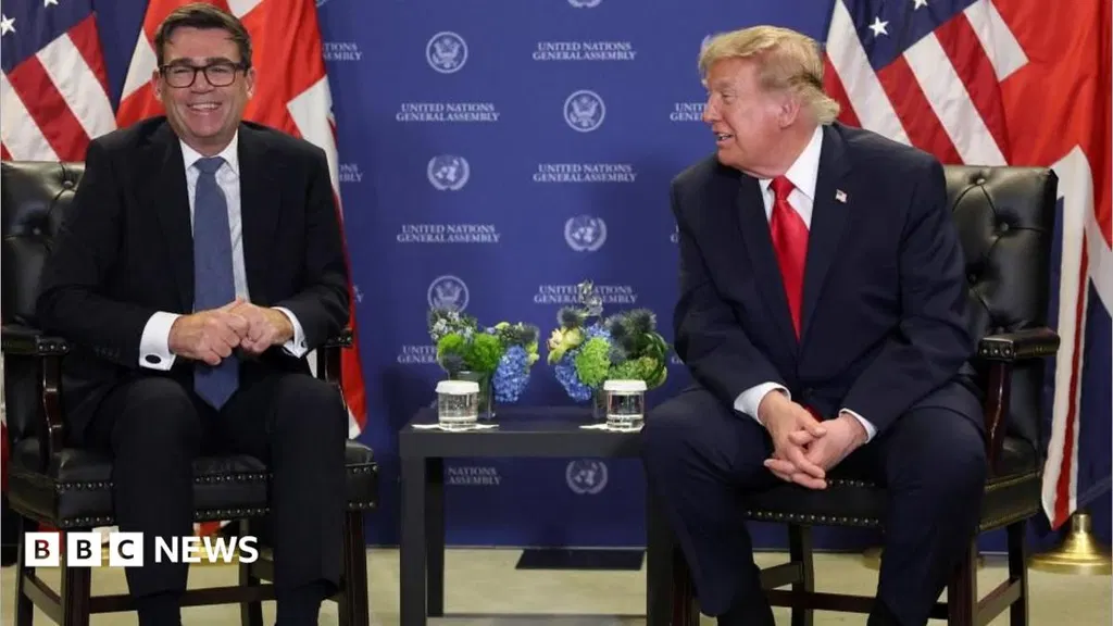 Trump says he can do business with Burnham but criticises 'terrible' Chagos deal