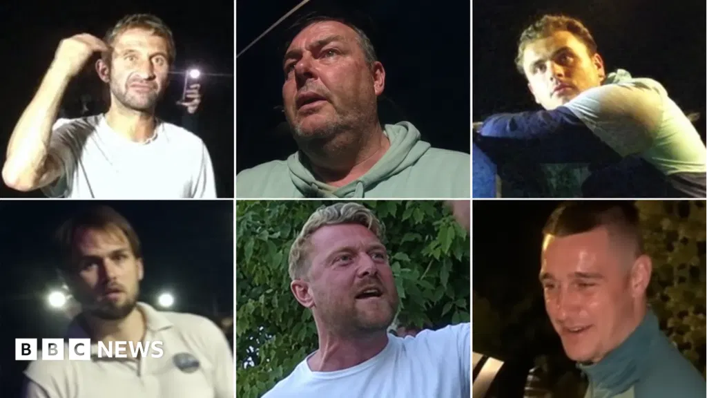 Police searching for six men over anti-migrant protest in Portsmouth