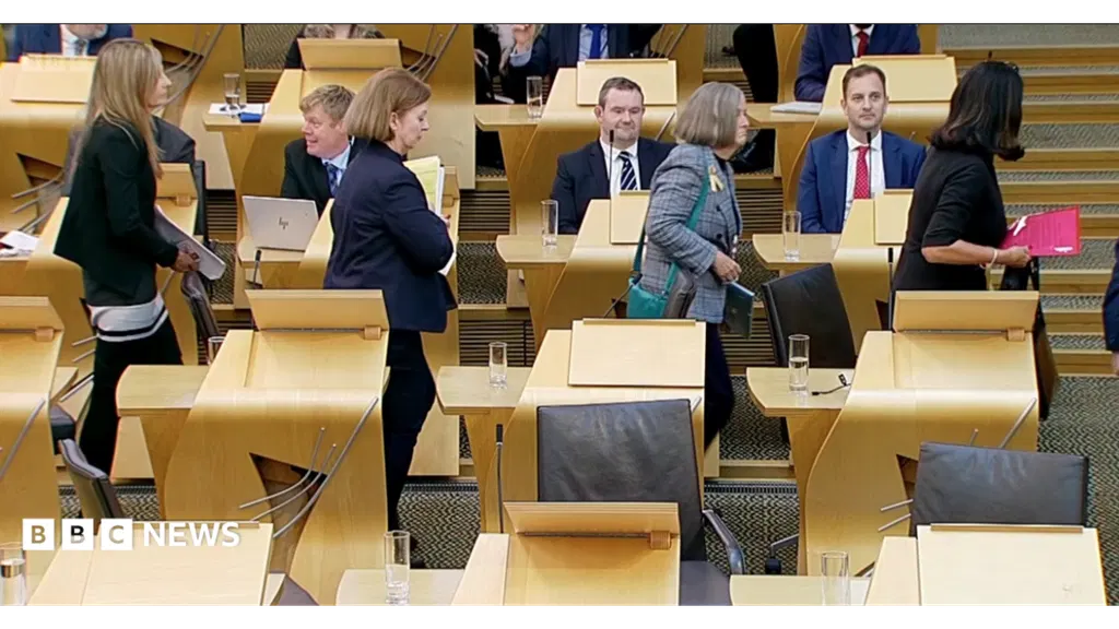 Protest walkout by Reform MSPs as Holyrood debates independence