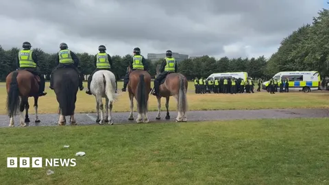 Police make 15 arrests at Glasgow protests