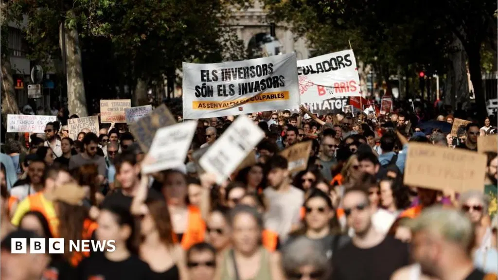 Protesters across Spain demand action over housing crisis