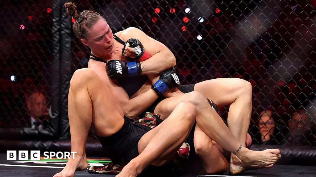 Rousey seals perfect ending with 15-second comeback win