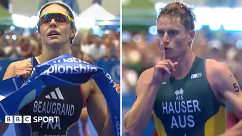 Beaugrand and Hauser take London triathlon wins as GB miss out