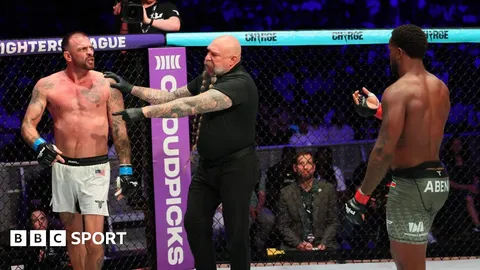 Schilling quits 37 seconds into MMA return after headbutt