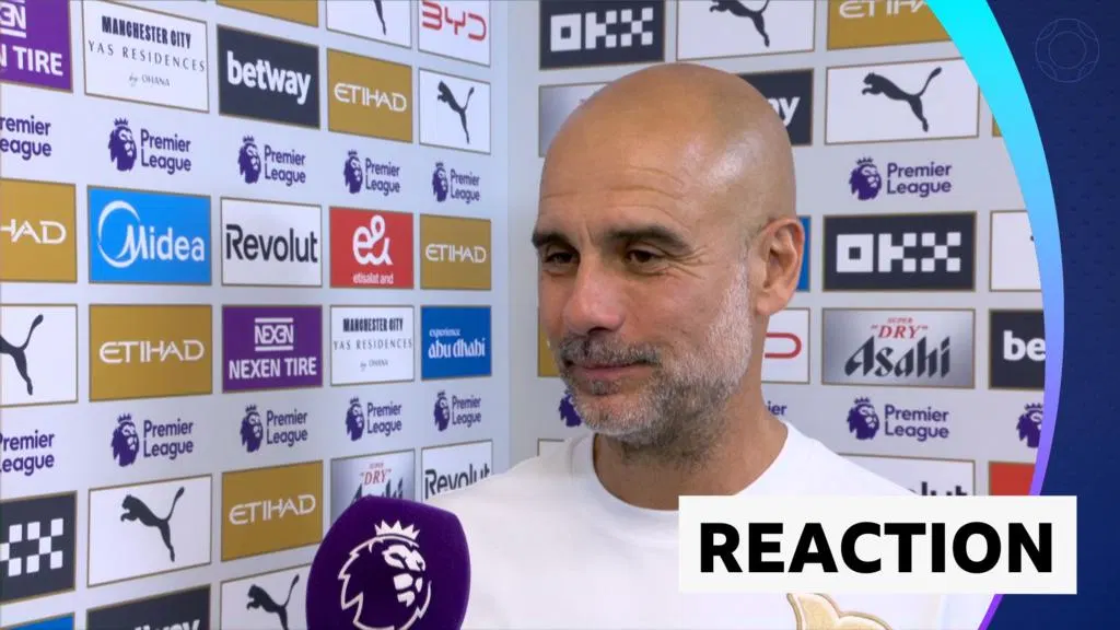 I'm leaving with an incredible sense of peace - Guardiola