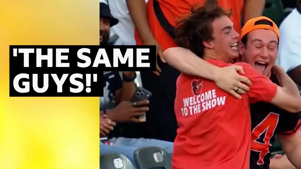 Baseball fan gets lucky with two catches in one night
