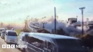 Watch: Japanese mall explodes after magnitude 6.8 earthquake