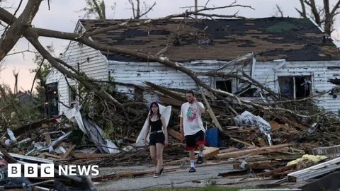 Drone footage shows Wisconsin tornado damage