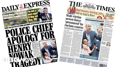The Papers: 'Top cop sorry' and 'Prince of pubs'