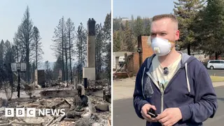 ‘Wiped out’ - BBC reports from Spokane neighbourhood devastated by fires