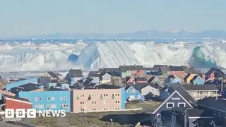Watch: Giant iceberg turns over near  Greenland's coast