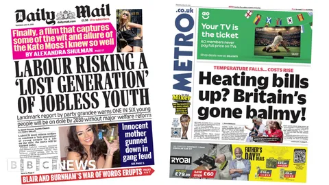 The Papers: 'Labour risking 'lost generation' and 'Britain's gone balmy!'