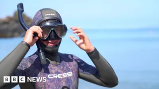 Free diver, 21, wants to 'give back' to the ocean that has helped him